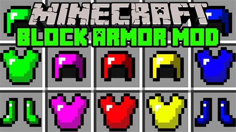 Minecraft Block Armor Mod Craft Emerald Ruby Saphire Armor And More