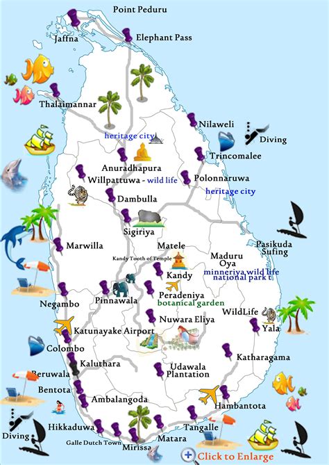 Sri Lanka Tourism Map 84203 Zbsource Sri Lanka Travel Travel