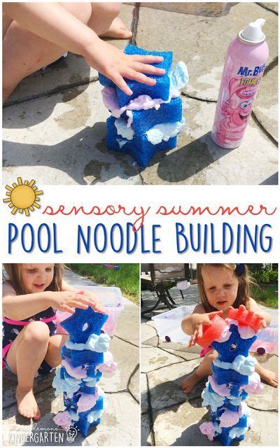 These are great activities for developing fine motor skills and concentration: 10 Ways to Play With Pool Noodles {Sensory Summer | Summer ...