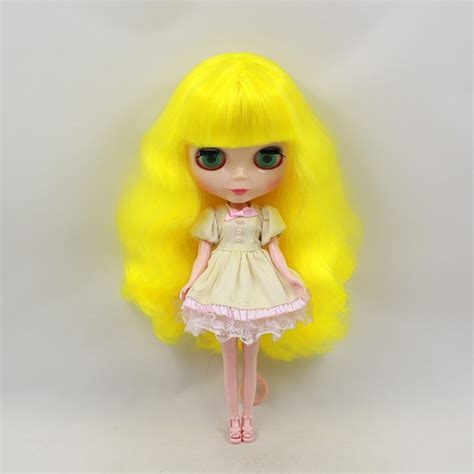 Yellow Hair Nude Blyth Doll Factory Doll Suitable For DIY Change BJD Toy For Girls In Dolls From