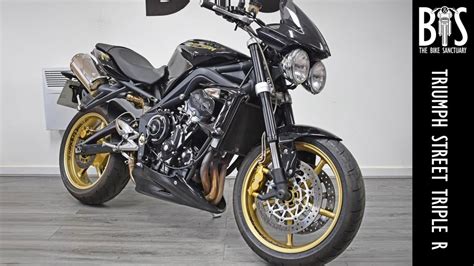 2010 10 Triumph Street Triple R 675 Sports Naked Black Used For Sale Video Walk Around Youtube