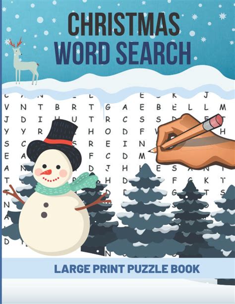 Christmas Word Search Large Print Puzzle Book 50 Christmas Word Search