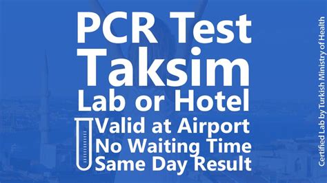 Pcr ist die abkürzung für polymerase chain reaction (=polymerasekettenreaktion). PCR-Test Istanbul Online-Reservierung | Ergebnis am selben Tag