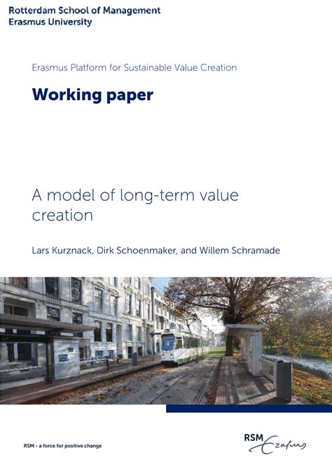 Pdf A Model Of Long Term Value Creation