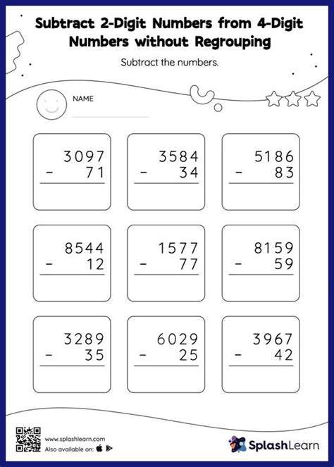 two digit subtraction no regrouping worksheet have fun teaching worksheets library