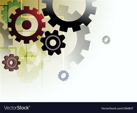 Abstract Gears Background Royalty Free Vector Image