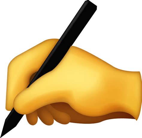 Bad Emoji Clip Art Writing Hand Emoji Free Download Ios Emojis Man