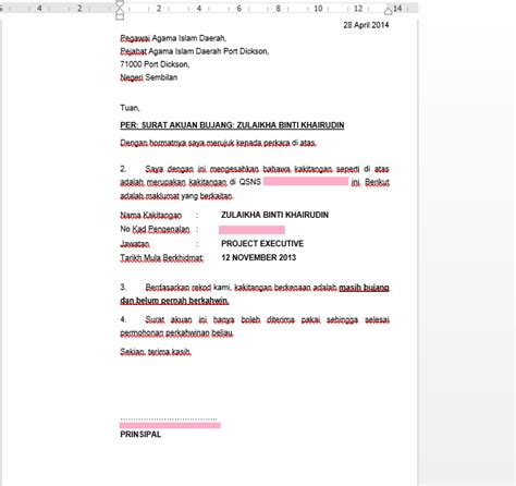 Contoh surat pengesahan ketua kampung pdf. Akuan Bujang Borang Bujang Untuk Nikah