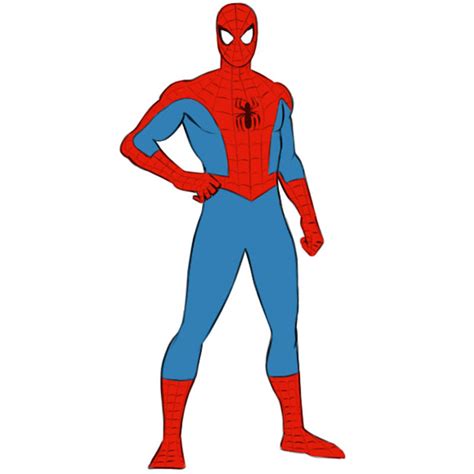 How To Draw Spider Man Easy Drawing Art How To Draw Spider Man