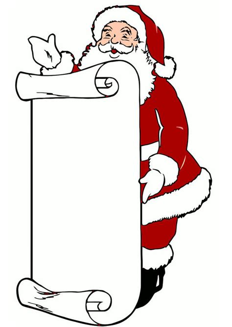 Cliquez sur l'image pour avoir la version prête à imprimer. Image Père Noël - Dessin 20474
