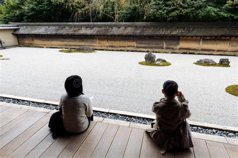 Ryoan Ji Temple In Kyoto Editorial Image Image Of Sitting 77461515