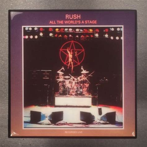 Rush All The Worlds A Stage Record Cover Art Ceramic Tile Coaster