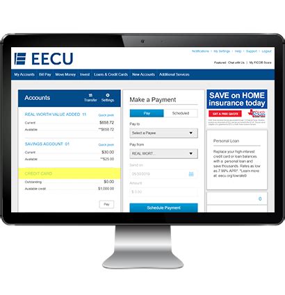 A better way of banking® federally insured. EECU - Viewing your credit card activity in online banking