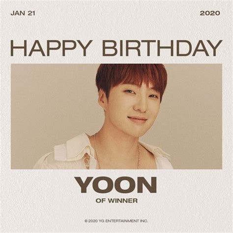 Yg Entertainment Official On Instagram ⠀ Happy Birthday Yoon ⠀ Yoon
