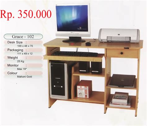 Meja kantor plus kursi morelli plus laci: Pasar Komputer Bekonang: Daftar Harga Meja Komputer Grace