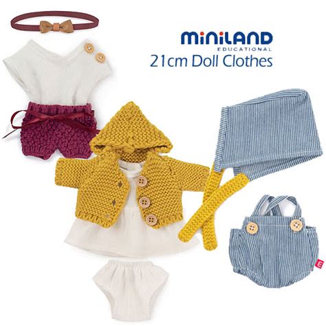 Miniland Baby Dolls 21cm Clothes Set Selection