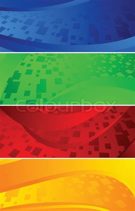 Vector Set Of Banners Clip Art Stock Vector Colourbox