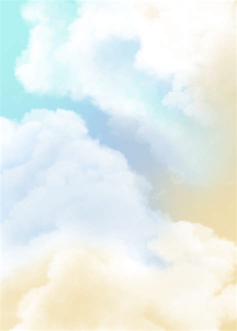 Background Latar Belakang Langit Awan Biru Kuning Kuning Biru Awan