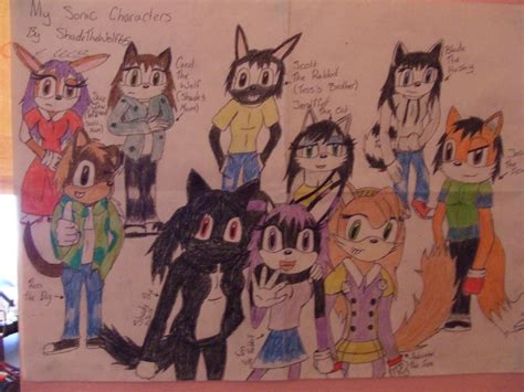 My Sonic Characters So Far By Shadethewolf65 On Deviantart