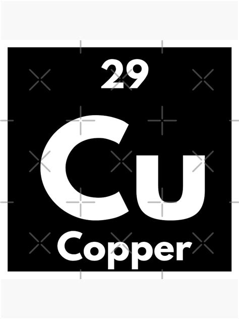 Periodic Table Element Number 29 Cu Copper Sticker For Sale By