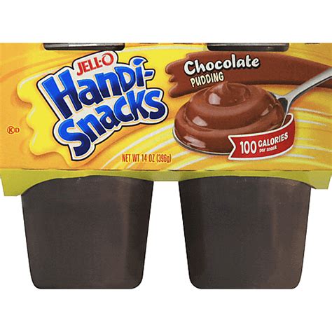 Jell O Handi Snacks Chocolate Pudding 4 Ct Cups Grocery Sun Fresh