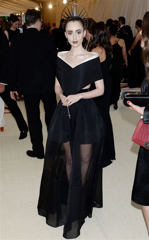 lily collins at met gala 2018 in new york 05 07 2018 hawtcelebs