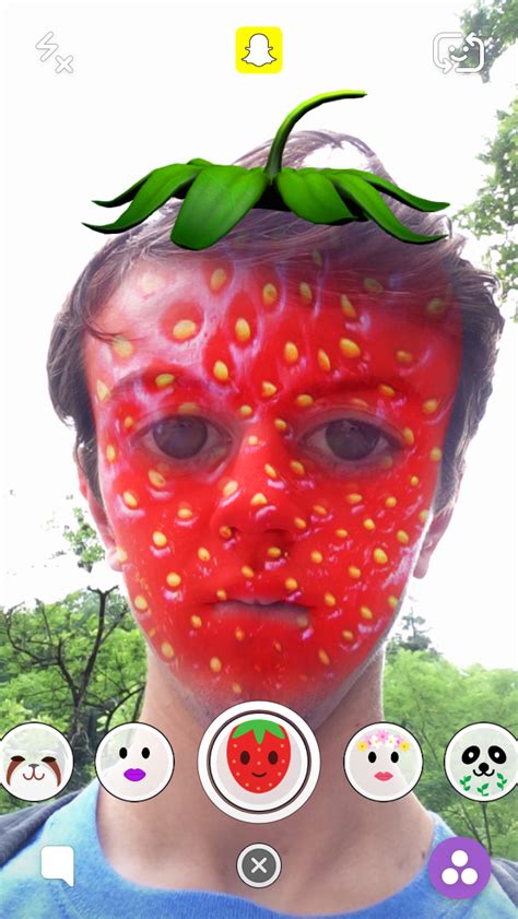 Strawberry Head And Face Snapchat Lens Otlsm