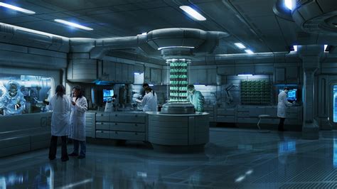 Medical Research Lab Chris Caldow Research Lab Sci Fi Environment