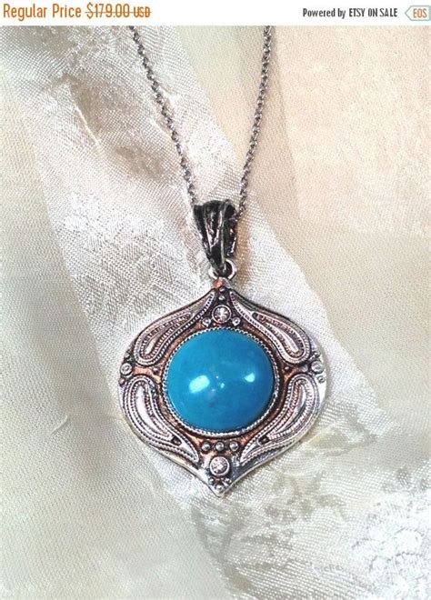 Sale Sleeping Beauty Turquoise Necklace By Northcoastcottage