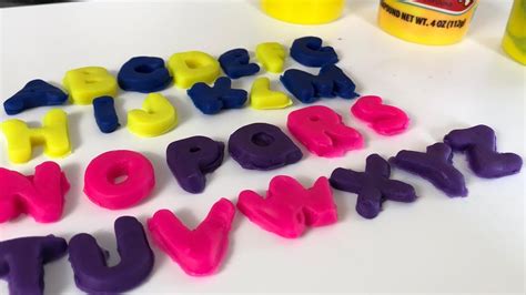 Playdoh Moulding Letters Youtube