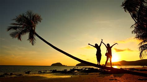 Happiness At Sunset Wallpaper For Desktop 1920x1080 Full Hd