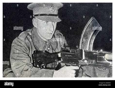 A Bren Gunner During World War Ii The Bren Gun Was A Series Of Light