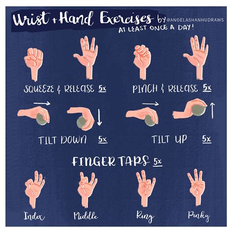 Wrist And Hand Exercises Print Desk Yoga Wrist Pain Hand Pain Work From