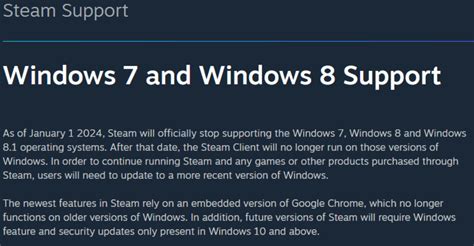 Steam Windows 7 Ve 8 Sistemlerinde Kullanılamayacak