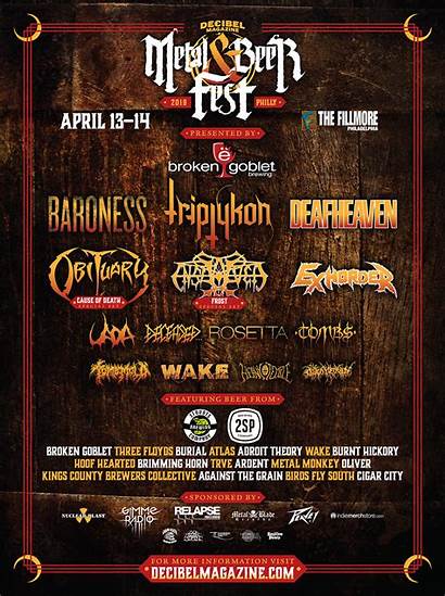Metal Festival Beer Decibel Fest Usa Inferno
