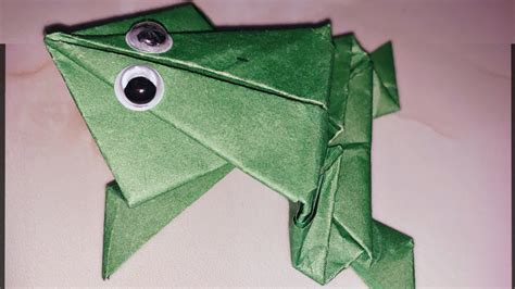 Origami Jumping Frog How To Make A Paper Frog That Jumps High And Far🐸