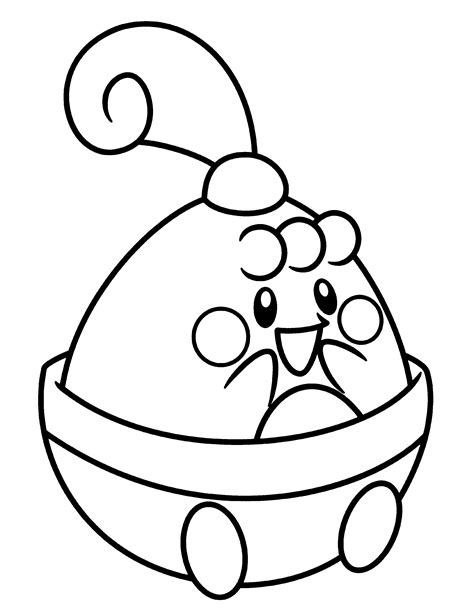 Happiny Coloring Page Coloring Pages