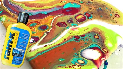 Make Fluid Art Cells With Rain X And Liquitex Acrylic Pouring Medium