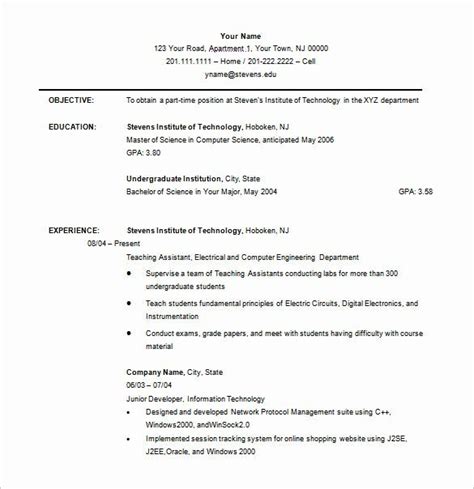 Just fill in your details, download your new resume & start your job application today! 25 Resume Template for College Application in 2020 (With images) | Student resume template ...