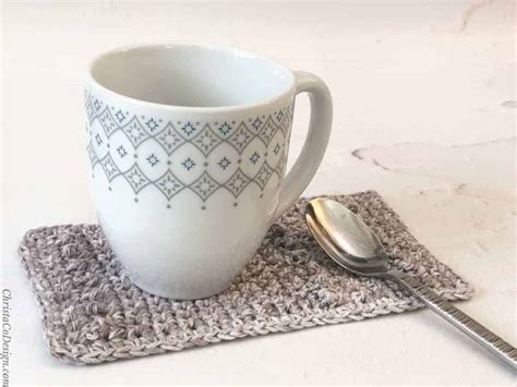 Caff Mug Rug Crochet Pattern Christacodesign