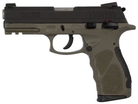 Taurus Th9 9mm 425 Barrel 17rd Black Slide Od Green Impact Guns