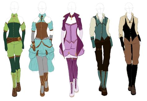 Steampunk Clothes Anime Outfits Steampunk Clothing Character Outfits