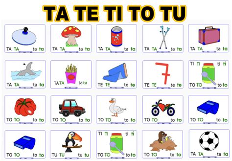 Palabras Con T Ta Te Ti To Tu 1024×712 Educación Para Niños