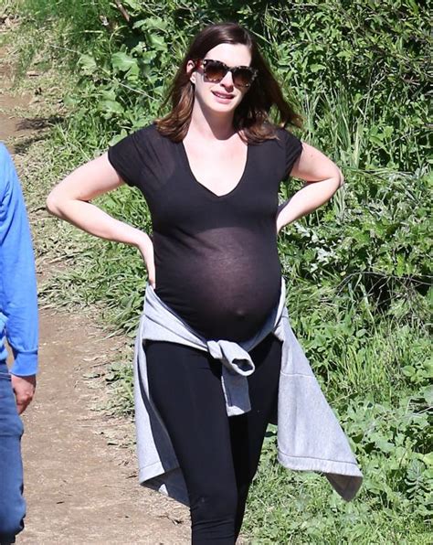 Anne Hathaway Shows Off Growing Baby Bump Ok Magazine