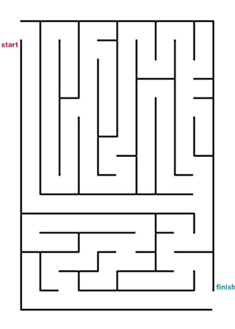 Mazes To Print Easy Rectangle Mazes