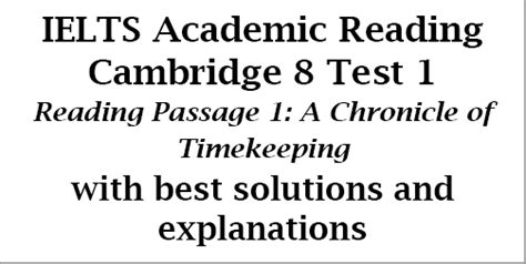 Ielts Academic Reading Cambridge 8 Test 1 Reading Passage 1 A