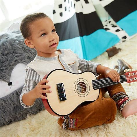 Classic Wooden Toy Guitar The Land Of Nod Toddler Fun Kids Kids Ts
