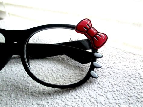 Hello Kitty Nerd Glasses With Bow And Whiskers