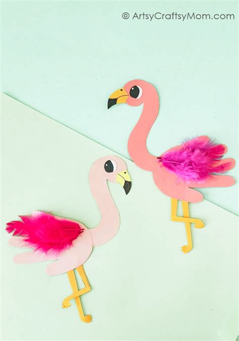 Cute And Simple Handprint Flamingo Craft For Children Project Diy Hub