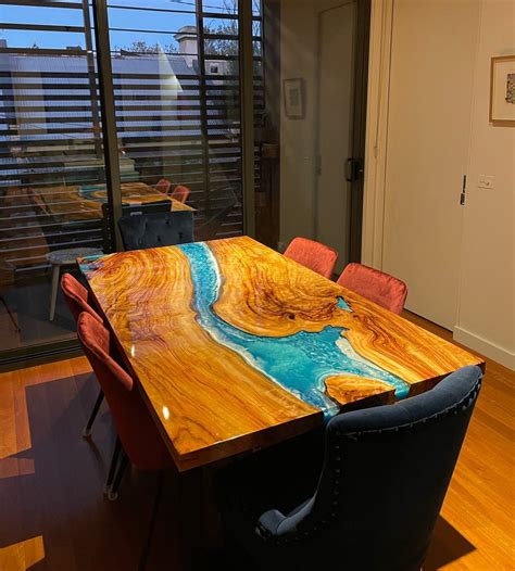 Custom Made Epoxy Resin River Tables And Furniture Aussie Camphor